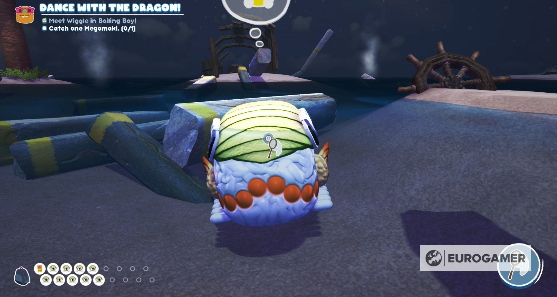 Bugsnax Dance With the Dragon quest How to defeat the Megamaki in